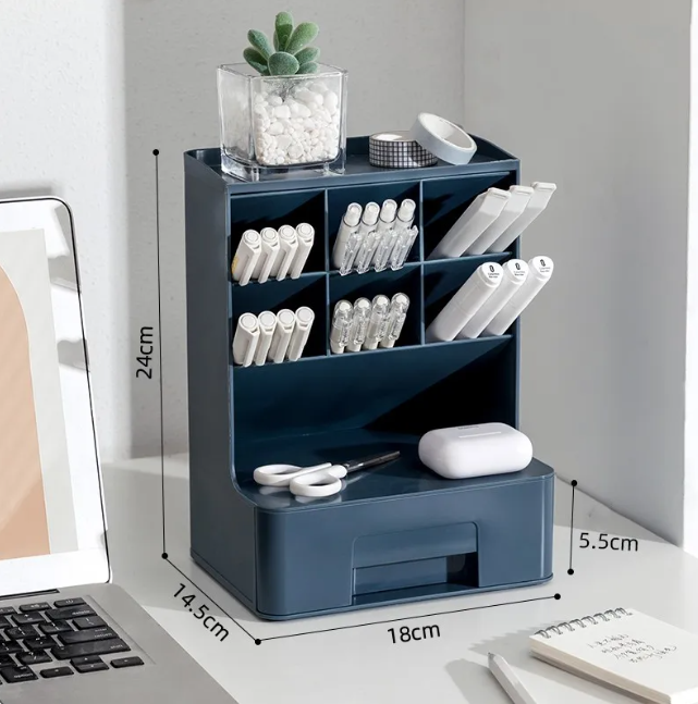 Minimalistischer Schreibtisch-Organizer mit Schubladen